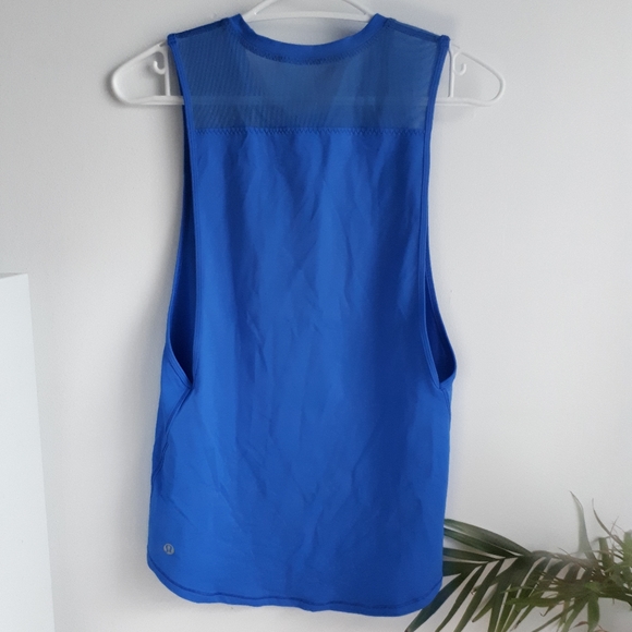 LULULEMON Blue Muscle Tee Tank top - Picture 5 of 5